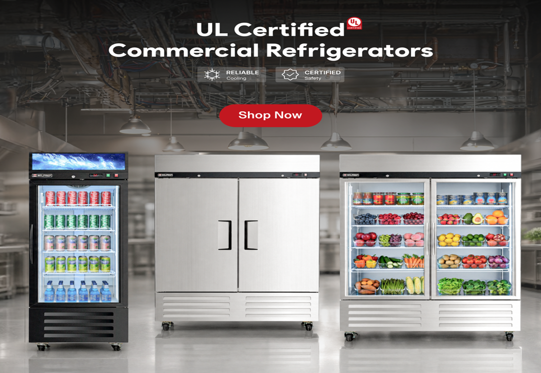 commercial glass-door display refrigerators